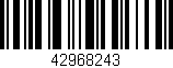 Código de barras (EAN, GTIN, SKU, ISBN): '42968243'