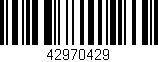 Código de barras (EAN, GTIN, SKU, ISBN): '42970429'