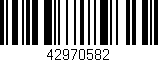 Código de barras (EAN, GTIN, SKU, ISBN): '42970582'