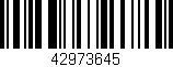 Código de barras (EAN, GTIN, SKU, ISBN): '42973645'