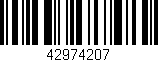 Código de barras (EAN, GTIN, SKU, ISBN): '42974207'
