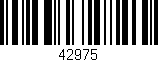 Código de barras (EAN, GTIN, SKU, ISBN): '42975'