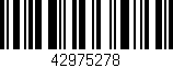 Código de barras (EAN, GTIN, SKU, ISBN): '42975278'