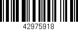 Código de barras (EAN, GTIN, SKU, ISBN): '42975918'