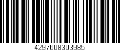 Código de barras (EAN, GTIN, SKU, ISBN): '4297608303985'