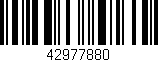 Código de barras (EAN, GTIN, SKU, ISBN): '42977880'