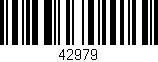 Código de barras (EAN, GTIN, SKU, ISBN): '42979'