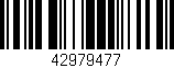 Código de barras (EAN, GTIN, SKU, ISBN): '42979477'