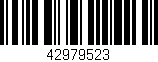 Código de barras (EAN, GTIN, SKU, ISBN): '42979523'