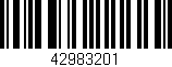 Código de barras (EAN, GTIN, SKU, ISBN): '42983201'