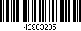 Código de barras (EAN, GTIN, SKU, ISBN): '42983205'