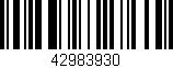 Código de barras (EAN, GTIN, SKU, ISBN): '42983930'