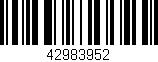 Código de barras (EAN, GTIN, SKU, ISBN): '42983952'