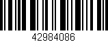 Código de barras (EAN, GTIN, SKU, ISBN): '42984086'
