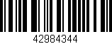 Código de barras (EAN, GTIN, SKU, ISBN): '42984344'