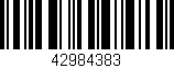 Código de barras (EAN, GTIN, SKU, ISBN): '42984383'