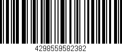 Código de barras (EAN, GTIN, SKU, ISBN): '4298559582382'