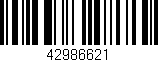 Código de barras (EAN, GTIN, SKU, ISBN): '42986621'