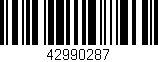 Código de barras (EAN, GTIN, SKU, ISBN): '42990287'