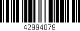 Código de barras (EAN, GTIN, SKU, ISBN): '42994079'