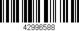 Código de barras (EAN, GTIN, SKU, ISBN): '42996588'