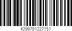 Código de barras (EAN, GTIN, SKU, ISBN): '4299701227151'