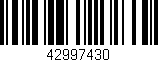 Código de barras (EAN, GTIN, SKU, ISBN): '42997430'