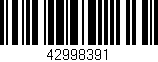 Código de barras (EAN, GTIN, SKU, ISBN): '42998391'