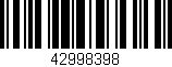 Código de barras (EAN, GTIN, SKU, ISBN): '42998398'