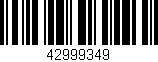 Código de barras (EAN, GTIN, SKU, ISBN): '42999349'