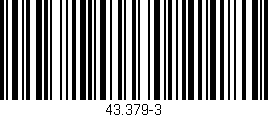Código de barras (EAN, GTIN, SKU, ISBN): '43.379-3'