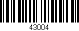 Código de barras (EAN, GTIN, SKU, ISBN): '43004'