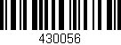 Código de barras (EAN, GTIN, SKU, ISBN): '430056'