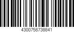 Código de barras (EAN, GTIN, SKU, ISBN): '4300756738841'