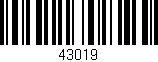 Código de barras (EAN, GTIN, SKU, ISBN): '43019'