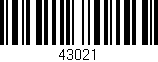 Código de barras (EAN, GTIN, SKU, ISBN): '43021'