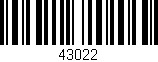 Código de barras (EAN, GTIN, SKU, ISBN): '43022'