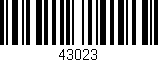 Código de barras (EAN, GTIN, SKU, ISBN): '43023'