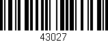 Código de barras (EAN, GTIN, SKU, ISBN): '43027'