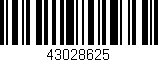 Código de barras (EAN, GTIN, SKU, ISBN): '43028625'