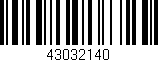 Código de barras (EAN, GTIN, SKU, ISBN): '43032140'