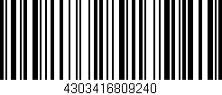 Código de barras (EAN, GTIN, SKU, ISBN): '4303416809240'