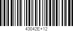 Código de barras (EAN, GTIN, SKU, ISBN): '43042E+12'