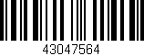 Código de barras (EAN, GTIN, SKU, ISBN): '43047564'