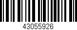 Código de barras (EAN, GTIN, SKU, ISBN): '43055926'