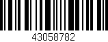 Código de barras (EAN, GTIN, SKU, ISBN): '43058782'