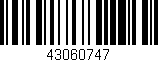 Código de barras (EAN, GTIN, SKU, ISBN): '43060747'
