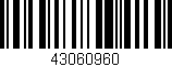 Código de barras (EAN, GTIN, SKU, ISBN): '43060960'