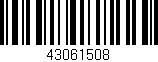 Código de barras (EAN, GTIN, SKU, ISBN): '43061508'