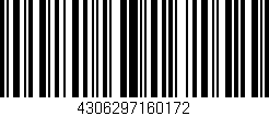 Código de barras (EAN, GTIN, SKU, ISBN): '4306297160172'